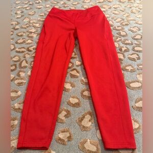 Spyder Bold Red Fleece Leggings